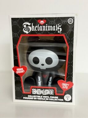 Animal Skelanimals Black and White Vinyl Figure - Chungkfee
